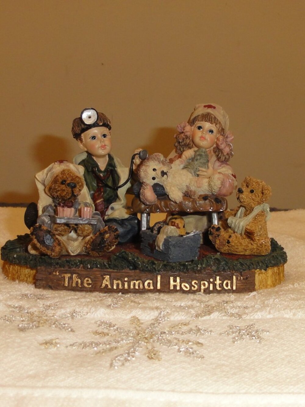 Vtg 1998 BOYDS YESTERDAYS CHILD DOLLSTONE COLLECTION THE ANIMAL HOSPITAL FIGURE